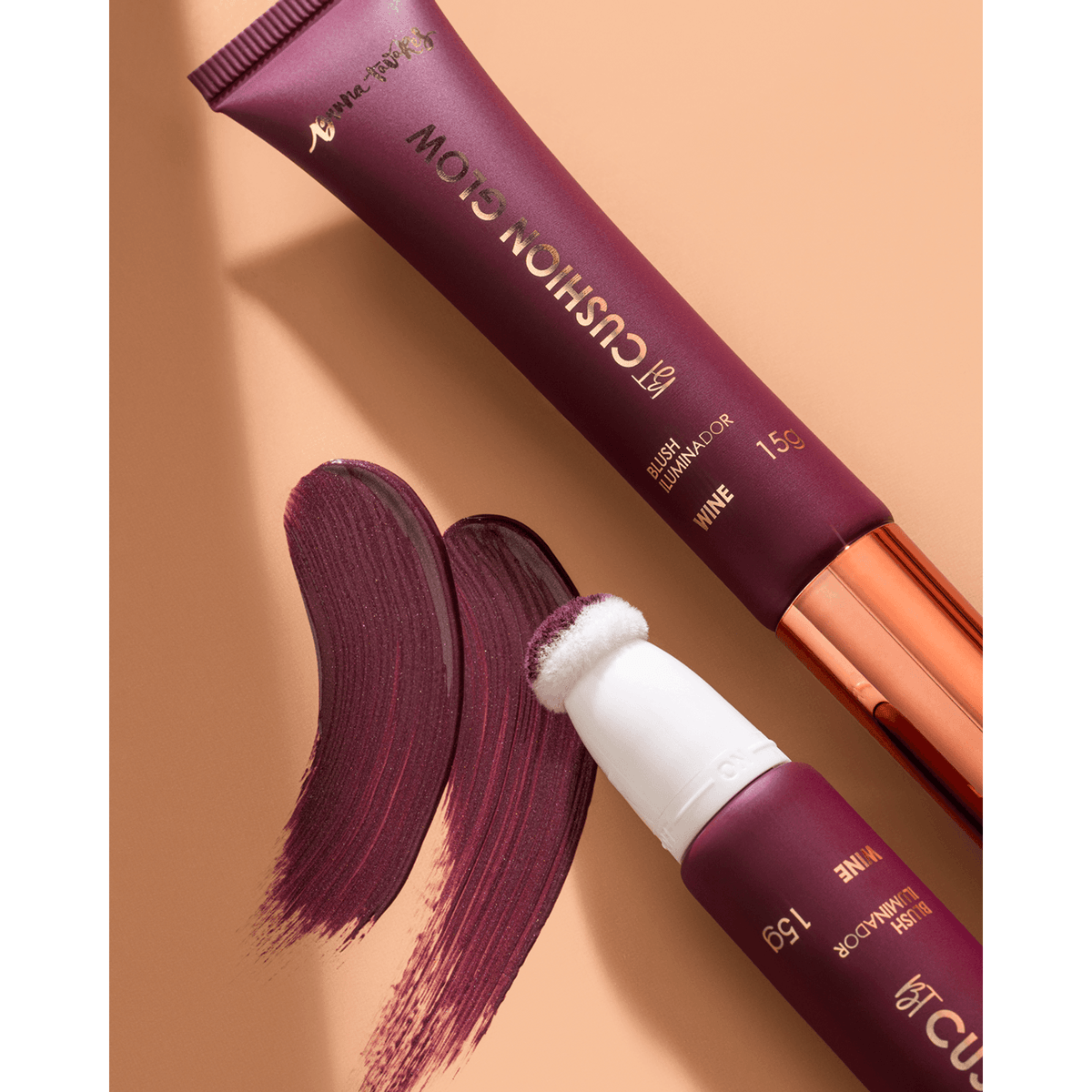 BT Cushion Glow Wine